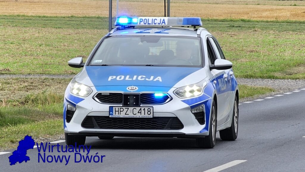 Nerwowe zachowanie na widok policjantów