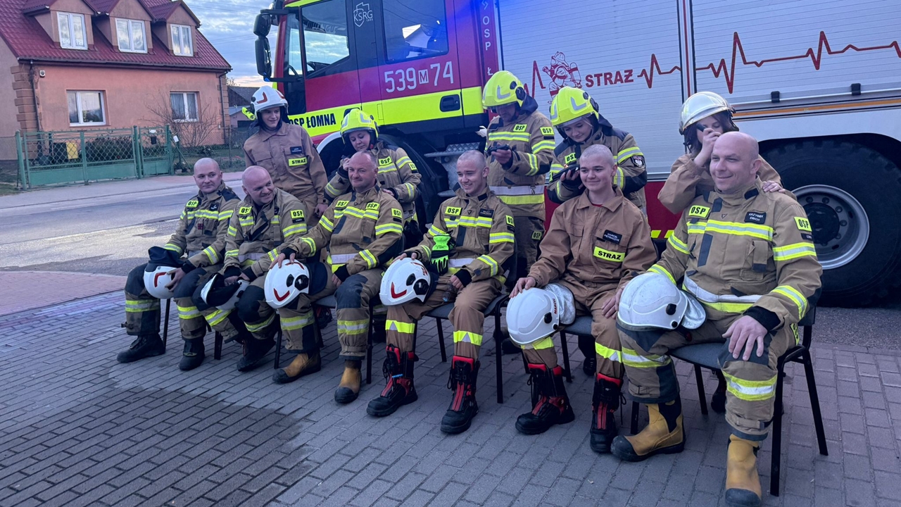 OSP Łomna w akcji „Diss na Raka”. Strażacy zebrali 1400 zł dla Fundacji Cancer Fighters