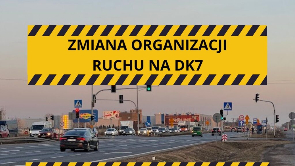 Utrudnienia na DK7 pod Czosnowem. Zwężenie i nowe ograniczenia prędkości