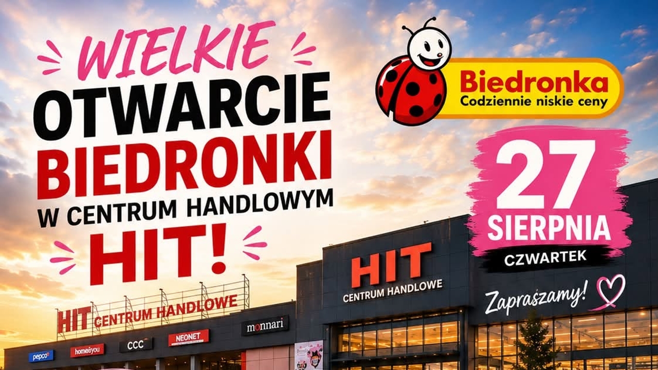 Nowa Biedronka w Nowym Dworze Mazowieckim! Wielkie otwarcie w CH HIT
