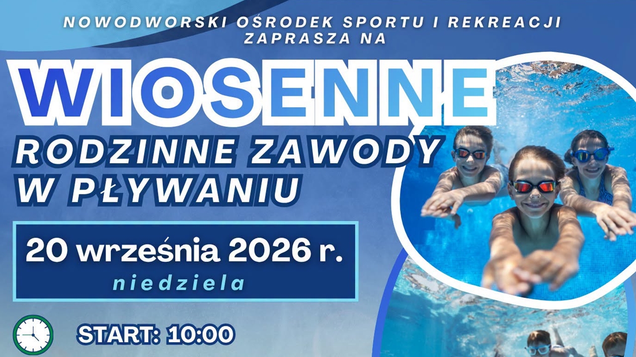 Rodzinne Zawody Pływackie wracają! Jest nowy termin i realizowane są zapisy