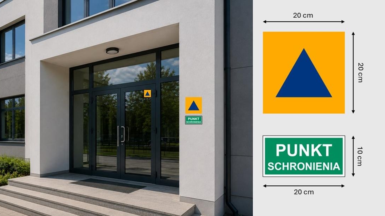 Ponad 86 tysięcy punktów schronienia w Polsce zostanie oznakowanych