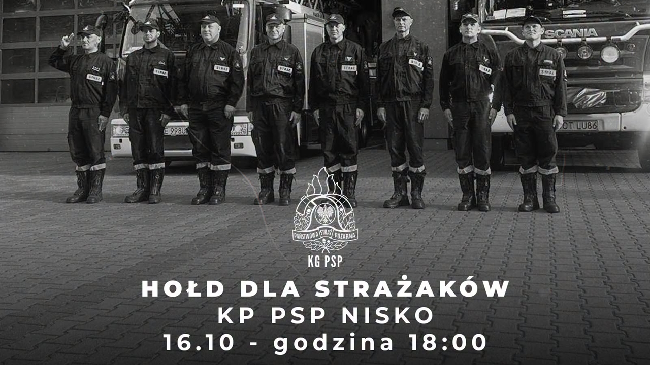 Tragedia podczas akcji gaśniczej. Dwóch strażaków zginęło w Nisku. O godz. 18 hołd oddadzą jednostki w całej Polsce