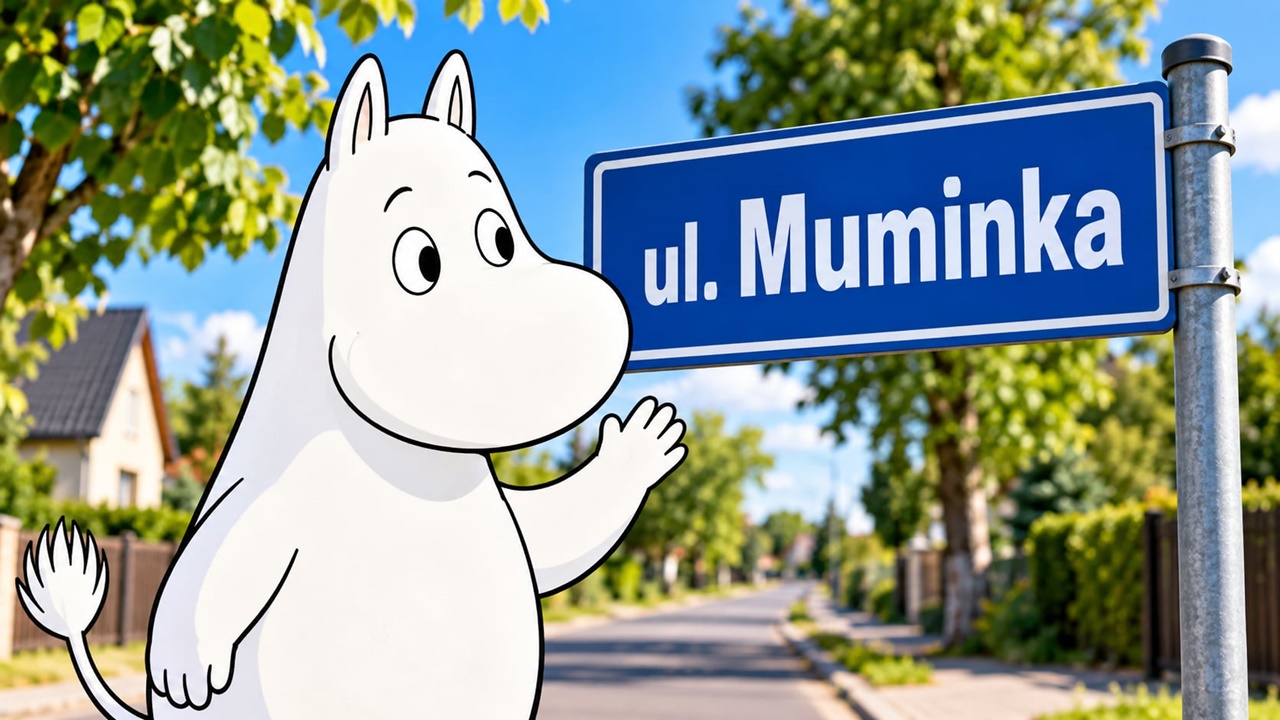 W gminie Czosnów pojawiła się ulica Muminka. Ważne, nie prowadzi do Doliny Muminków