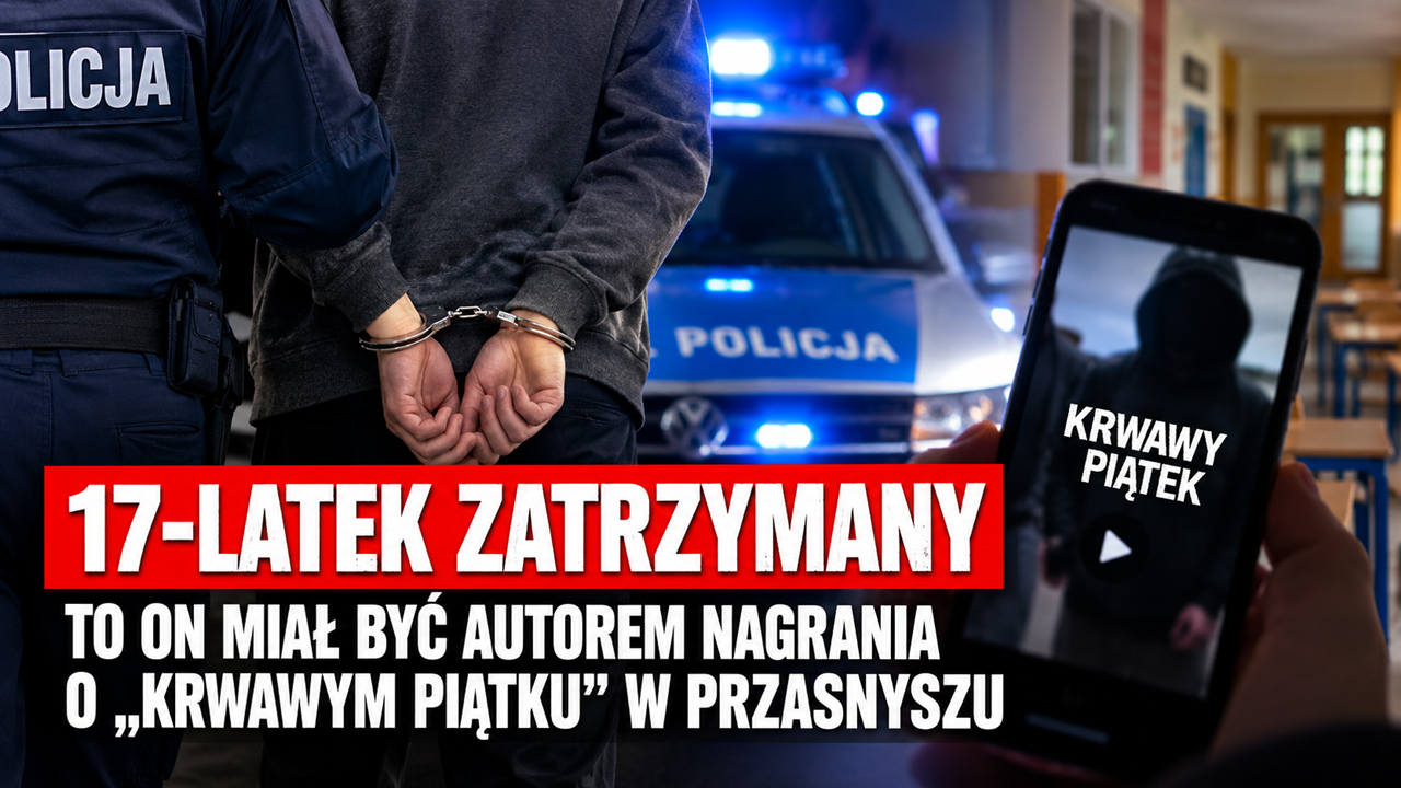 17-latek zatrzymany w Przasnyszu. To on miał być autorem nagrania o „krwawym piątku”